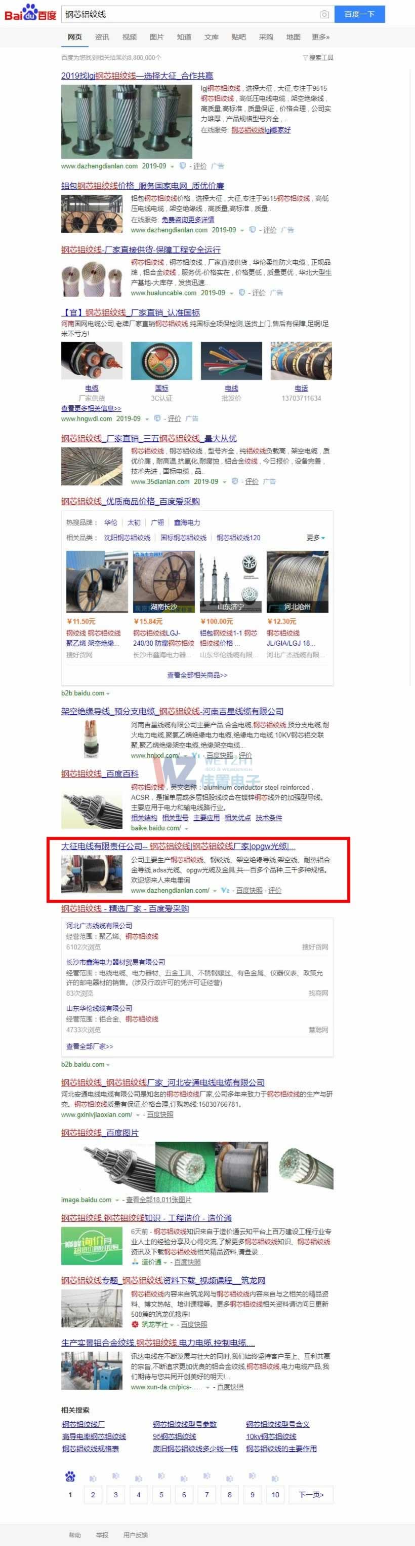 鋼芯鋁絞線(xiàn)網(wǎng)站優(yōu)化效果 鋼芯鋁絞線(xiàn)網(wǎng)站優(yōu)化效果